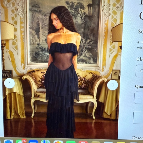 Mirror Palais Ballet Russes Gown Noir - Picture 2 of 5